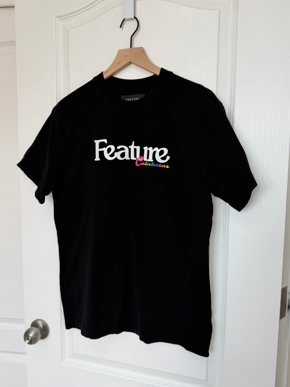 Feature All Things Good Calabasas Black Crewneck T-Shirt